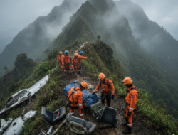 Tim SAR Temukan Satu Jasad Korban Pesawat ATR Indonesia Air Transport di Gunung Bulusaraung