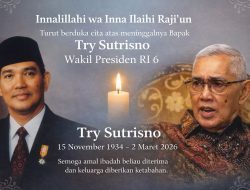 Bapak Try Sutrisno Meninggal Dunia, Jenazah Disemayamkan di Kediaman Menteng