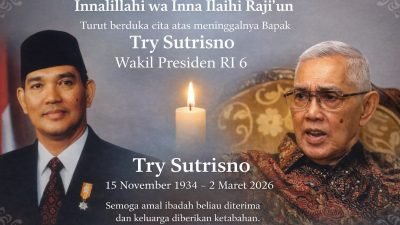 Bapak Try Sutrisno Meninggal Dunia, Jenazah Disemayamkan di Kediaman Menteng