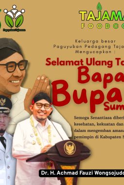 Pedagang Tajamara Sumenep Doakan Keberkahan dan Kelancaran Amanah di Milad Bupati Achmad Fauzi